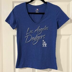 Women’s MLB Los Angeles Dodgers Blue Short Sleeve T Shirt Size M